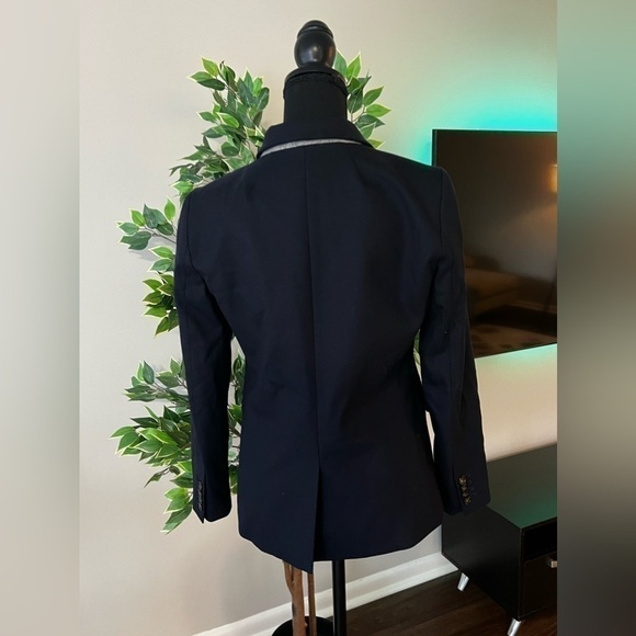 J.Crew Regent blazer in wool flannel Black Size 6P - Picture 4 of 10